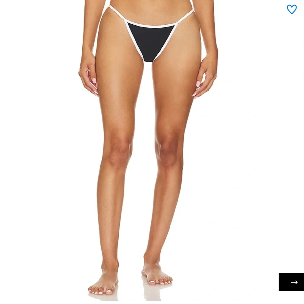 Superdown Gianna Bikini Bottom in Black and White, Size: M - Picture 1 of 7